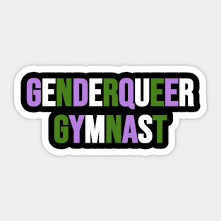 GENDERQUEER GYMNAST Sticker